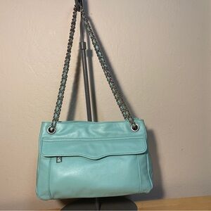 Rebecca Minkoff Swing expandable side Zippers Turquoise